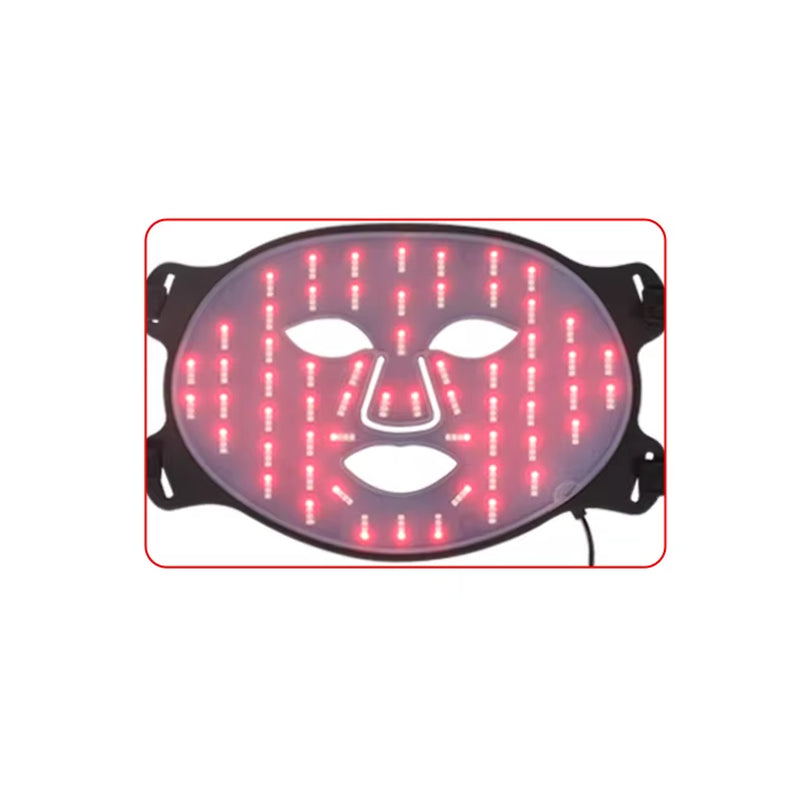 Professional Led Light Therapy Mask Black Led Red Light Therapy 4 Colors Silicon Red Light Therapy Face Mask